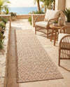 Garden Lattice Charm Collection Area Rug -  Pergola (Beige) Runner Beige  lifestyle 52