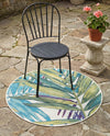 Seaside Blooms Collection Area Rug -  Arcadia Round Multi  lifestyle 43