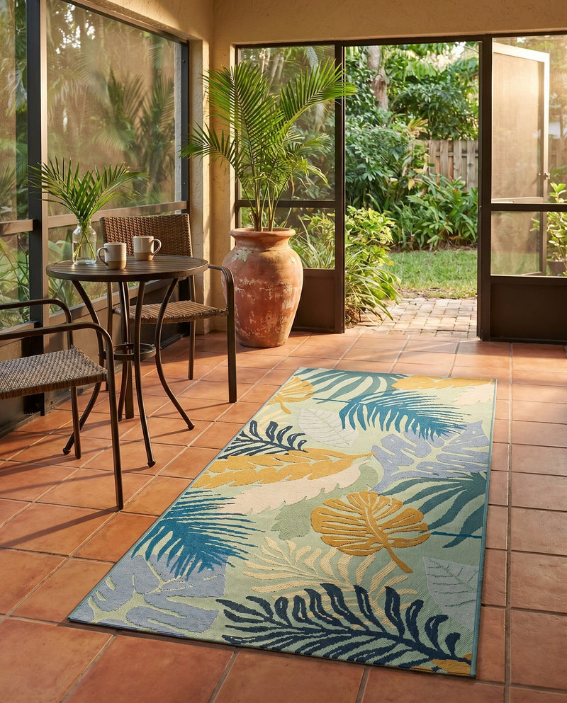 Seaside Blooms Collection Area Rug -  Sunkiss Runner Multi  lifestyle 26