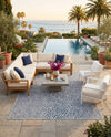 Urban Oasis Rugs Collection Area Rug -  Terrace (Blue) Rectangle Blue  lifestyle 9