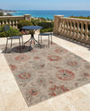 Seaside Blooms Collection Area Rug - Seychelles Rectangle Beige  lifestyle 16