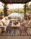 Urban Terrace Collection Area Rug -  Arcade Rectangle Multi  lifestyle 32