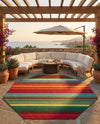Urban Terrace Collection Area Rug -  Canopy Octagon Multi  lifestyle 43