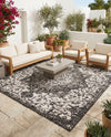 Urban Oasis Rugs Collection Area Rug -  Penthouse (Charcoal Gray) Square Charcoal Gray  lifestyle 59
