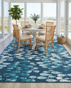 Seaside Haven Rugs Collection Area Rug -  Wavecrest Rectangle Blue  lifestyle 10