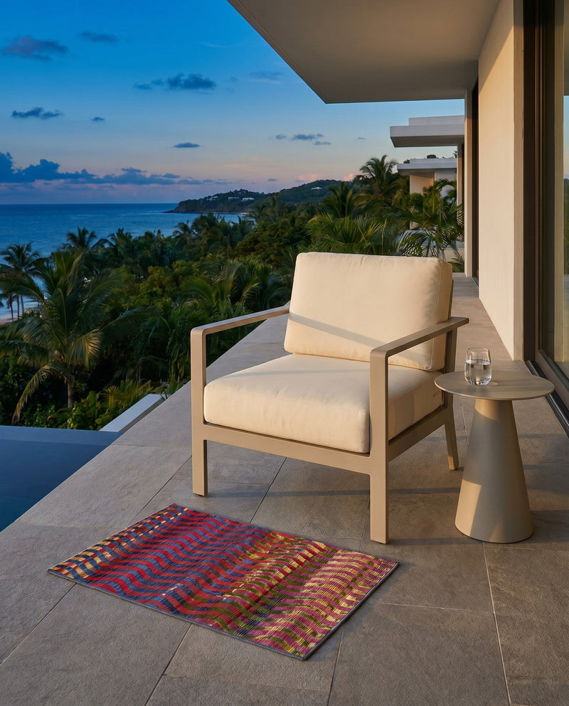 Urban Terrace Collection Area Rug -  Walkway Rectangle Multi  lifestyle 6