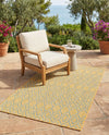 Urban Oasis Rugs Collection Area Rug -  Boulevard (Yellow and Aqua) Rectangle Yellow and Aqua  lifestyle 7