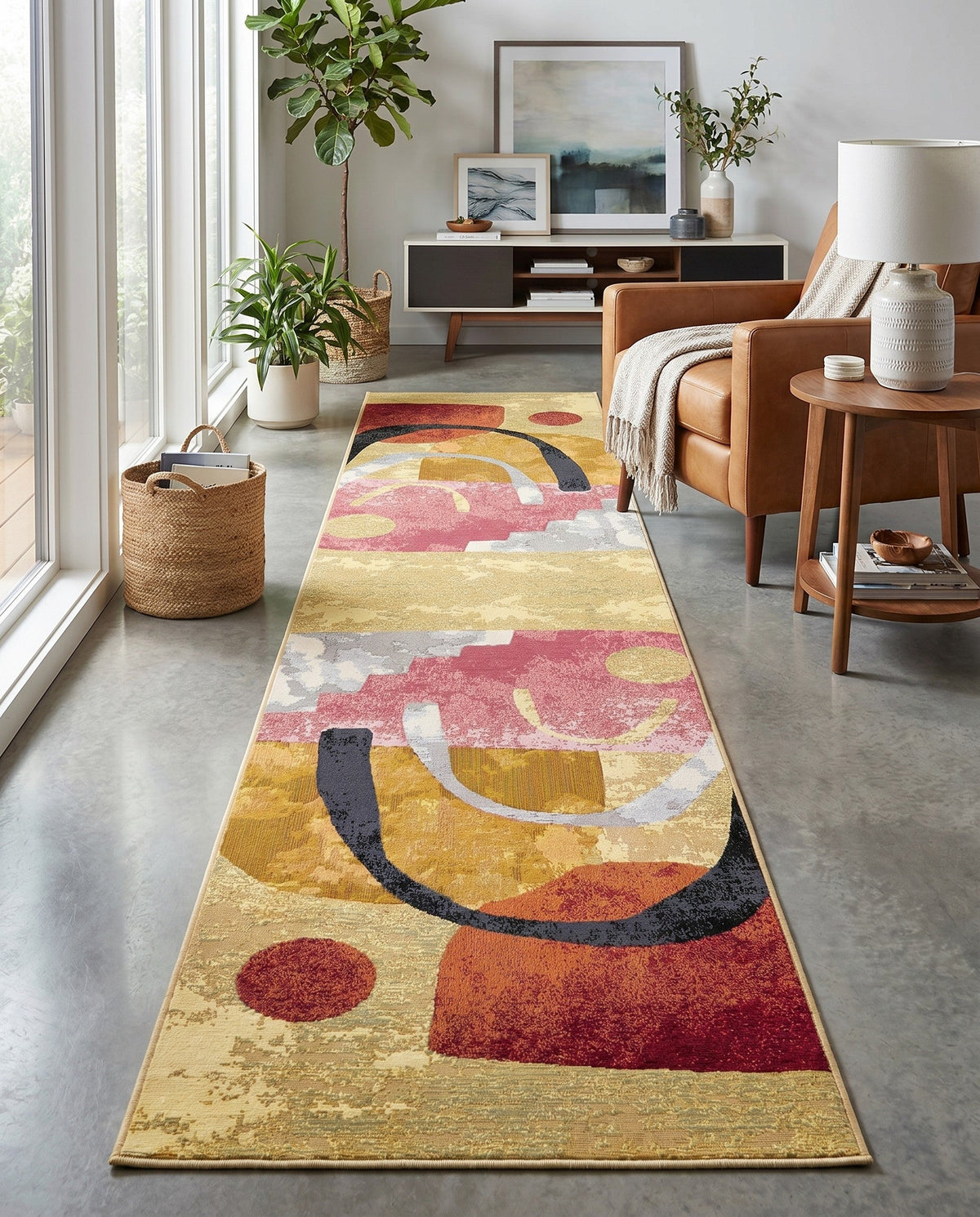 Urban Terrace Collection Area Rug -  Skyline Runner Multi  lifestyle 83