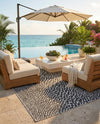 Urban Oasis Rugs Collection Area Rug -  Terrace (Black) Rectangle Black  lifestyle 28