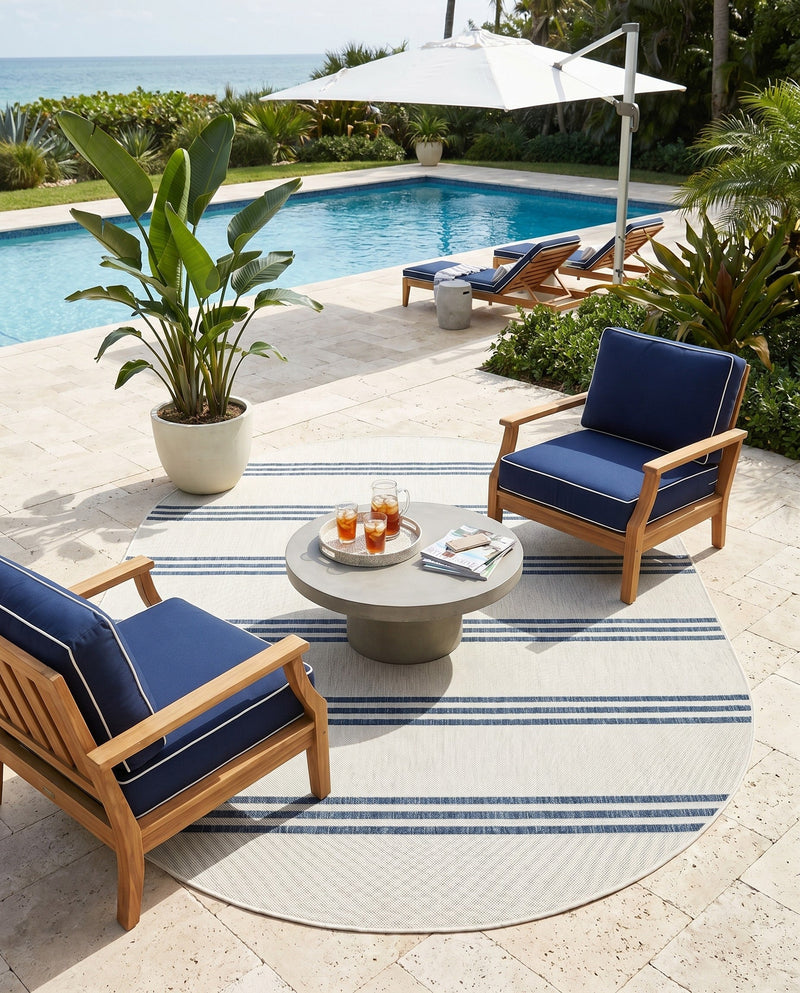 Urban Oasis Rugs Collection Area Rug -  District (Ivory) Oval Ivory  lifestyle 25
