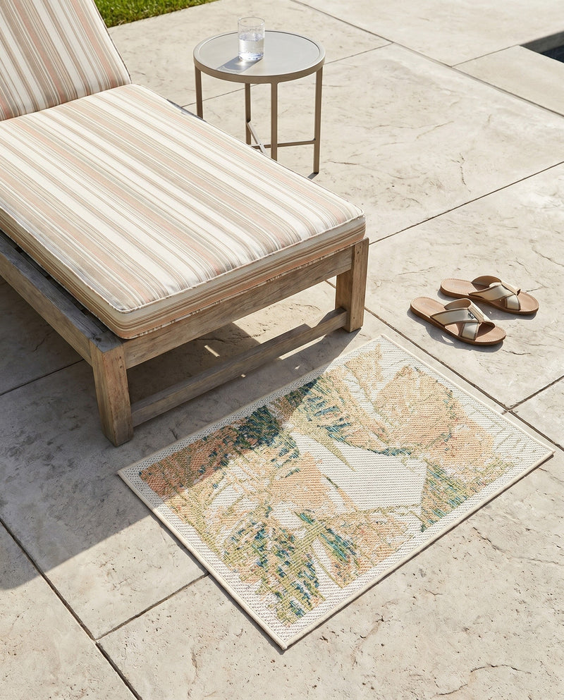 Coastal Terrace Collection Area Rug -  Driftwood Rectangle Ivory  lifestyle 18
