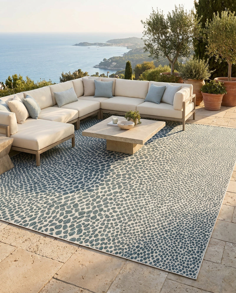 Urban Oasis Rugs Collection Area Rug -  Terrace (Teal) Rectangle Teal  lifestyle 17