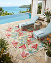 Outdoor Marrakesh Collection Area Rug -  Midelt Rectangle Multi  lifestyle 6