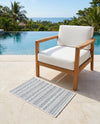 Seaside Stripes Collection Area Rug -  Boardwalk (Teal) Rectangle Teal  lifestyle 22