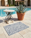 Savannah Escape Collection Area Rug - Mara Rectangle Navy Blue  lifestyle 32