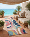 Urban Terrace Collection Area Rug - Venice Runner Multi  lifestyle 45