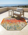 Urban Terrace Collection Area Rug -  Terrace Octagon Multi  lifestyle 58