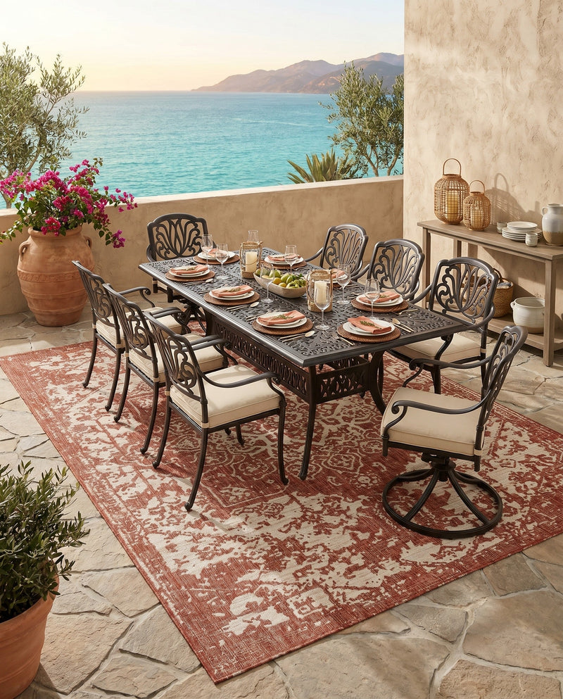 Urban Oasis Rugs Collection Area Rug -  Penthouse (Rust Red) Rectangle Rust Red  lifestyle 6