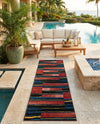 Urban Terrace Collection Area Rug -  Courtyard Runner Multi  lifestyle 72
