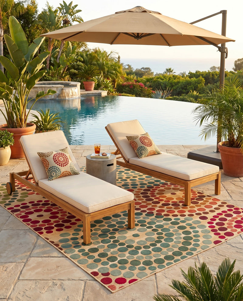 Urban Terrace Collection Area Rug -  Esplanade Rectangle Beige  lifestyle 43