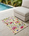 Seaside Blooms Collection Area Rug -  Meadow Rectangle Multi  lifestyle 15