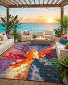 Urban Terrace Collection Area Rug -  Laneway Rectangle Multi  lifestyle 64