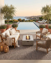 Seaside Serenity Collection Area Rug - Veranda (Light Brown) Rectangle Light Brown  lifestyle 16