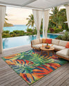 Coastal Terrace Collection Area Rug -  Pier Square Multi  lifestyle 63