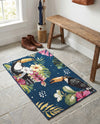 Seaside Blooms Collection Area Rug -  Leaf Rectangle Multi  lifestyle 30