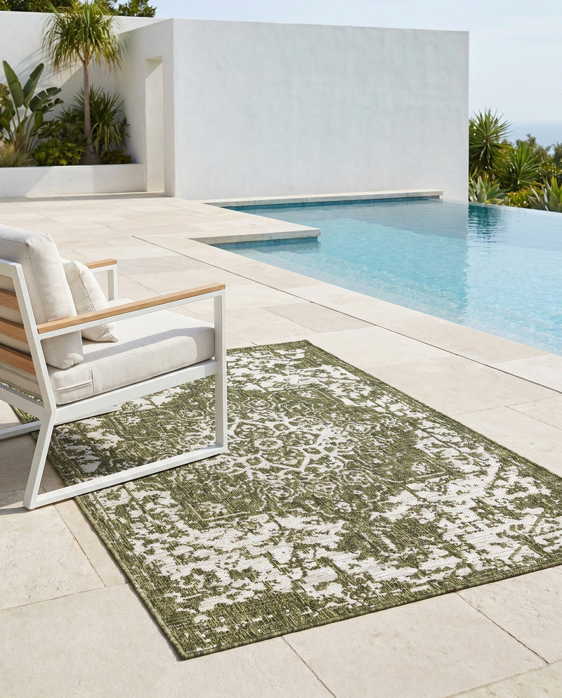 Urban Oasis Rugs Collection Area Rug -  Penthouse (Green) Rectangle Green  lifestyle 20