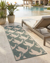 Seaside Haven Rugs Collection Area Rug -  Pelican Runner Stone Blue  lifestyle 51