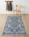Patio Heritage Collection Area Rug - Savannah (Blue) Rectangle Blue  lifestyle 39