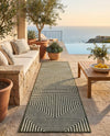 Urban Terrace Collection Area Rug -  Astoria (Green) Runner Green  lifestyle 47
