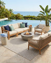 Seaside Serenity Collection Area Rug - Veranda (Light Gray) Rectangle Light Gray  lifestyle 24