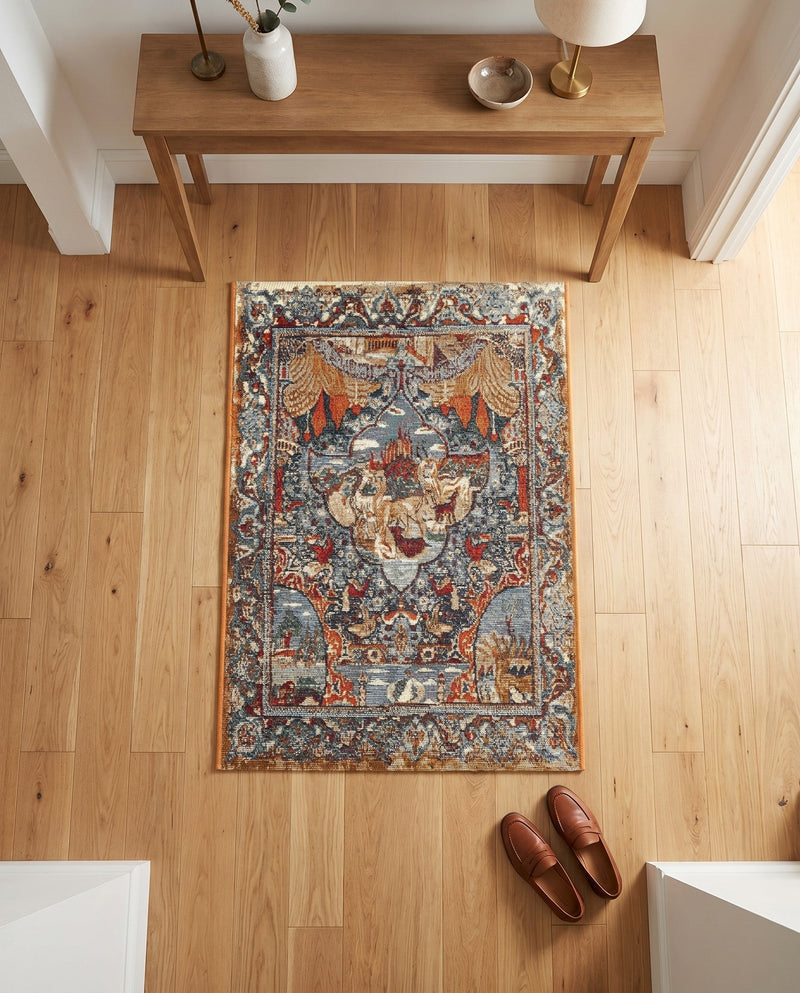 Patio Heritage Collection Area Rug -  Oasis Rectangle Multi  lifestyle 10