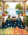 Seaside Haven Rugs Collection Area Rug -  Dunes Square Multi  lifestyle 64