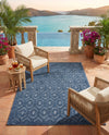 Garden Lattice Charm Collection Area Rug - Arbor (Navy Blue) Rectangle Navy Blue  lifestyle 15