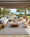 Savannah Pergola Collection Area Rug - Savannah Rectangle Gray  lifestyle 17