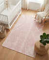 Desert Nomad Terrace Collection Area Rug - Sahara (Pink) Rectangle Pink  lifestyle 33