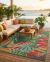 Coastal Terrace Collection Area Rug -  Pier Rectangle Multi  lifestyle 8