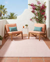 Jill Zarin Sedona Oasis Outdoor Collection Area Rug - Coconino (Pink Roses) Rectangle Pink Roses  lifestyle 14