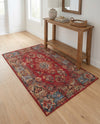 Patio Heritage Collection Area Rug -  Terrace Rectangle Antique Red  lifestyle 11