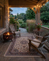 Patio Heritage Collection Area Rug -  Bower Rectangle Ivory  lifestyle 74