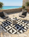 Urban Oasis Rugs Collection Area Rug -  Highrise (Charcoal Gray) Round Charcoal Gray  lifestyle 39