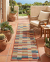 Coastal Terrace Collection Area Rug -  Harbor Runner Multi  lifestyle 70