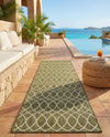 Savannah Pergola Collection Area Rug -  Pavilion (Green) Runner Green  lifestyle 41