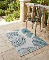 Seaside Haven Rugs Collection Area Rug -  Saltwater Rectangle Ivory  lifestyle 49