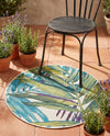 Seaside Blooms Collection Area Rug -  Arcadia Round Multi  lifestyle 44