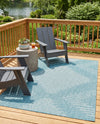 Urban Terrace Collection Area Rug -  Chelsea (Light Aqua) Rectangle Light Aqua  lifestyle 30