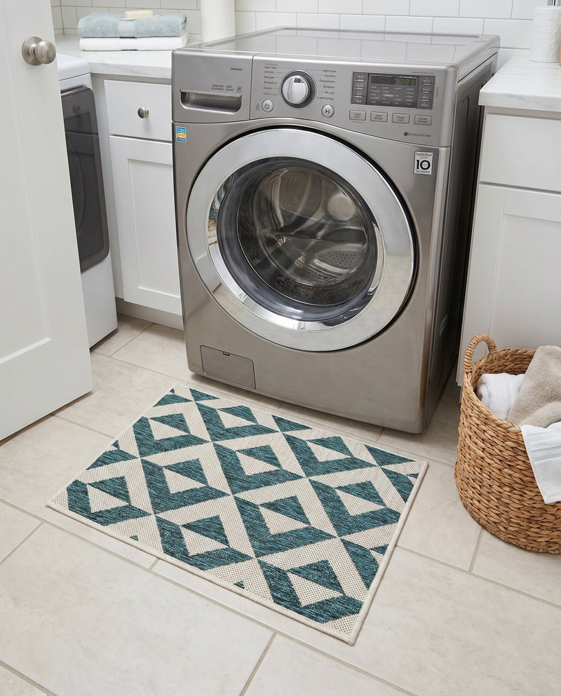 Urban Oasis Rugs Collection Area Rug -  Highrise (Teal) Rectangle Teal  lifestyle 25